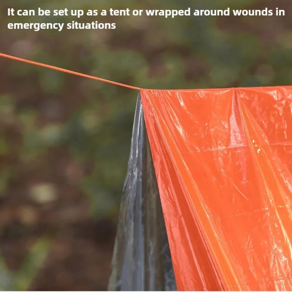 Lichtgewicht 2-persoons tunneltent - waterdicht PE-materiaal - perfect voor wandelen en backpacken