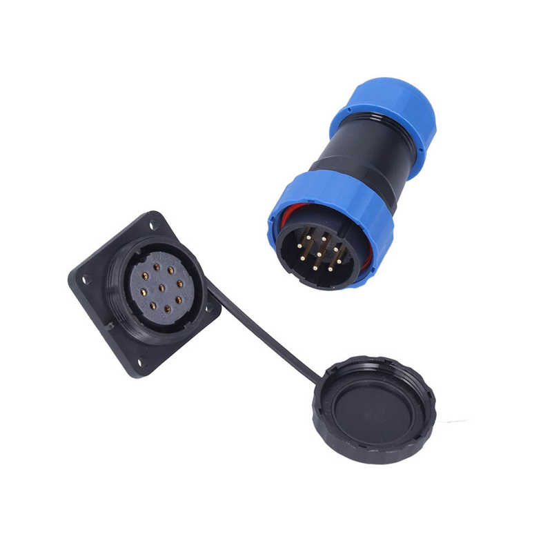Waterproof Power Connector Square 4 Hole Aviation Plug Socket for Instrumentations for Communications