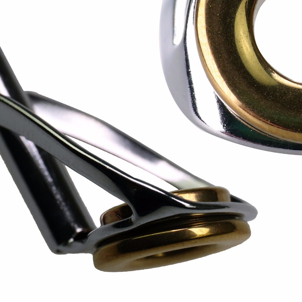 30 Stuks Hengel Gidsen Tip Tops Vervanging Reparatie Kit 3.0Mm-5.5Mm Rvs &amp; Keramische Eye gouden Ring Tip Tops