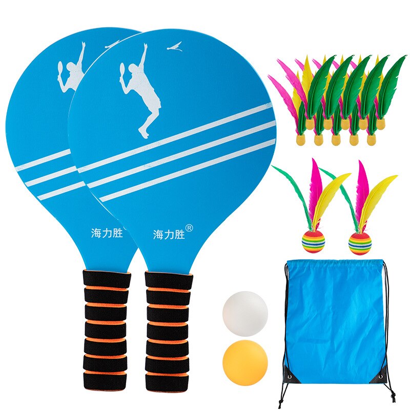 2 cricketbat  + 2 ping-pong-bold  + 12 bukkehus  + 1 taske udendørs sportsunderholdningsketsjer voksne børn cricket: Default Title