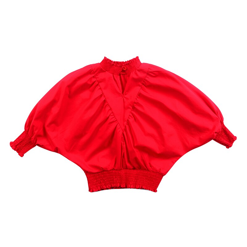 Blusa blanca de verano para niñas, ropa para niñas, 8 3 5 10 12 años, Blusa de manga larga para niñas, tops para niños, 7 seconds fish