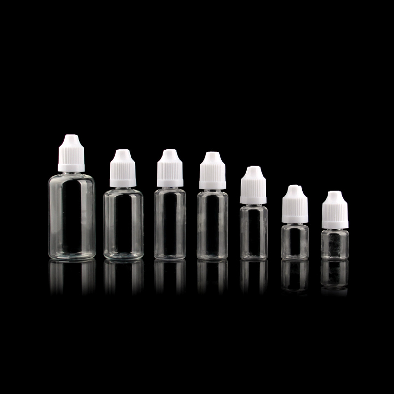 100 Uds. Botellas cuentagotas de plástico de 3ml-100ml, botellas exprimibles para mascotas con tapa a prueba de niños, embudo de puntas largas y finas para manualidades líquidas DIY: BLANCO / 10 ml