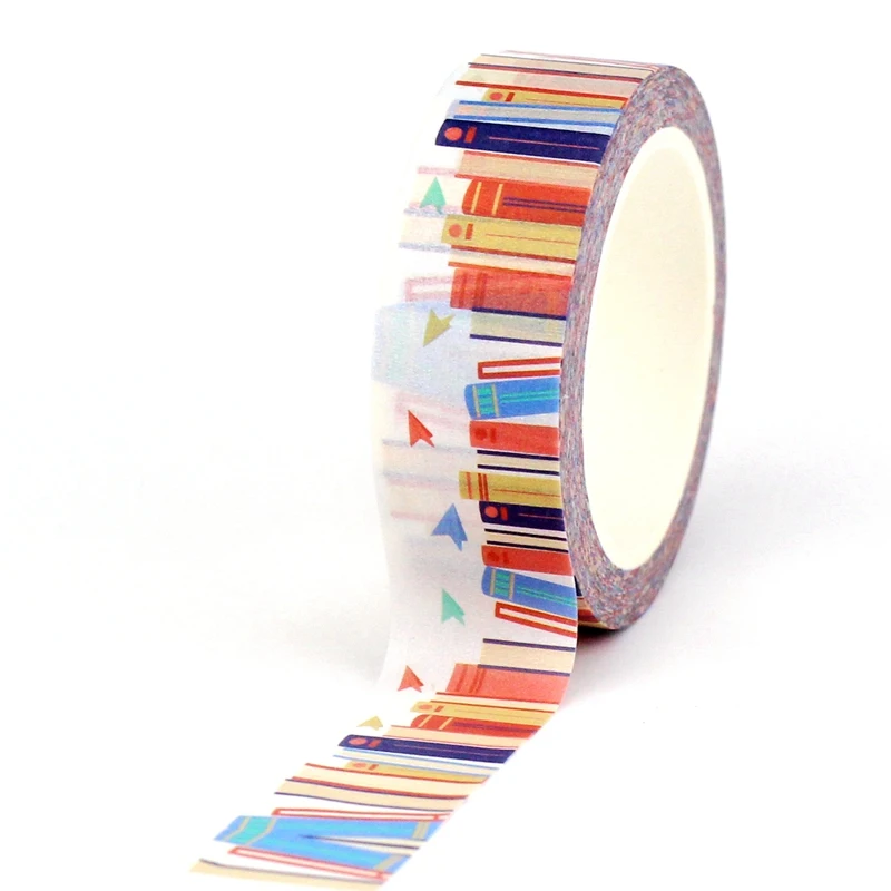 Juego de cintas Washi de papel para maquillaje, libros decorativos, 10M, para planificador, álbum de recortes, cinta adhesiva, papelería Kawaii, suministros escolares, 1 ud.