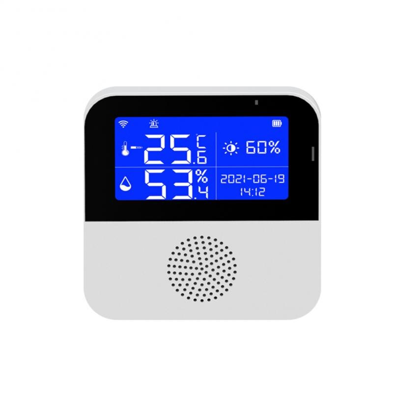Tuya Smart Home Wifi Temperature Sensor Home Assistant Humidity Sensor Work with Google Assistant: Default Title