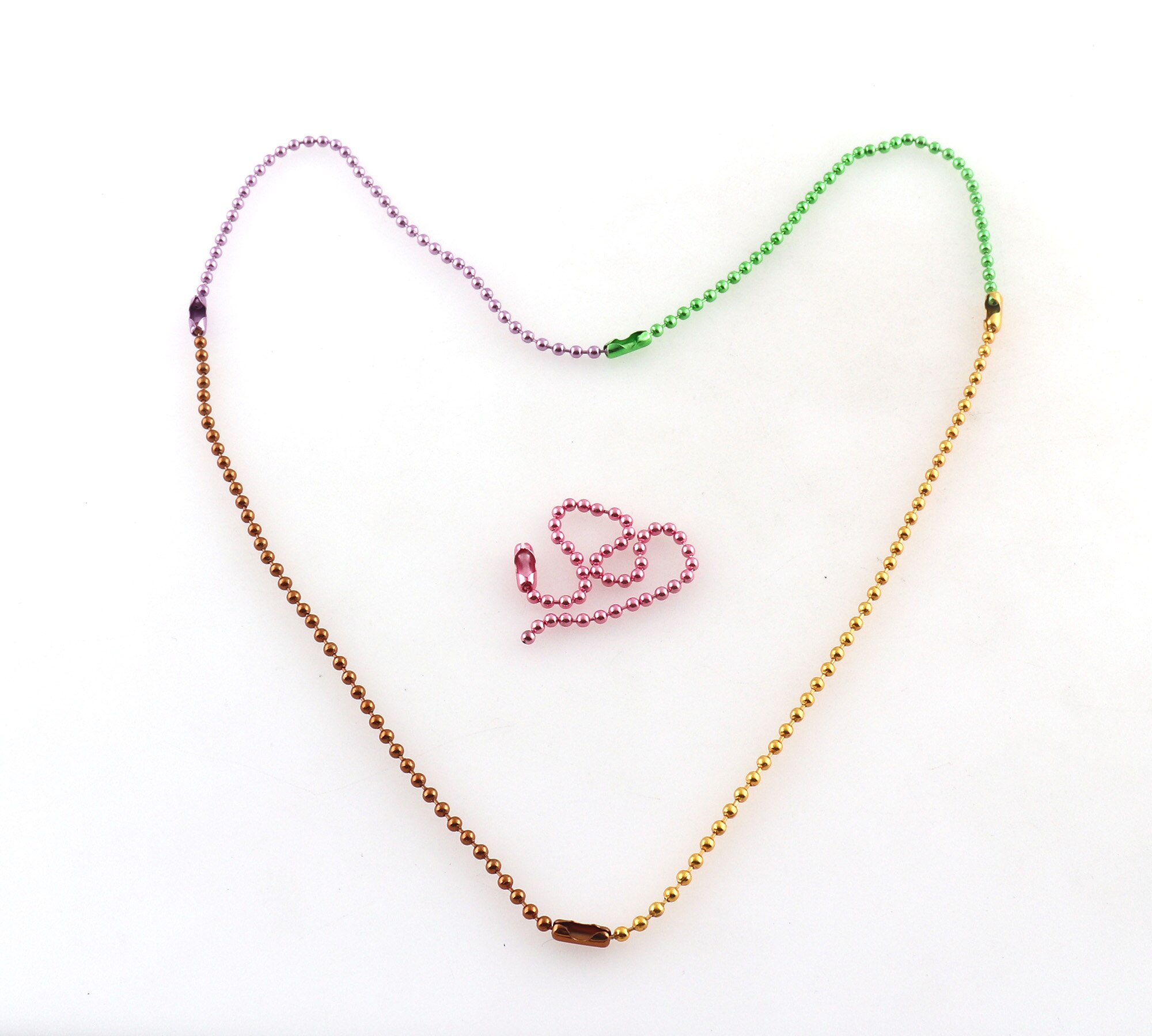 10Pcs Ball Chain With Connector Clasp 2mm Ball Chains Bracelet Chain Choices of Ball Chain Bulk Chain Jewelry Finding