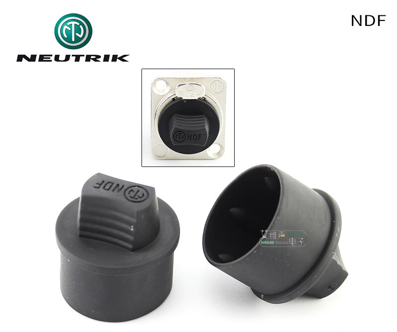 Suiza NEUTRIK NDF conector hembra XLR polvo tapa de cubierta impermeable cañón suave polvo tapa