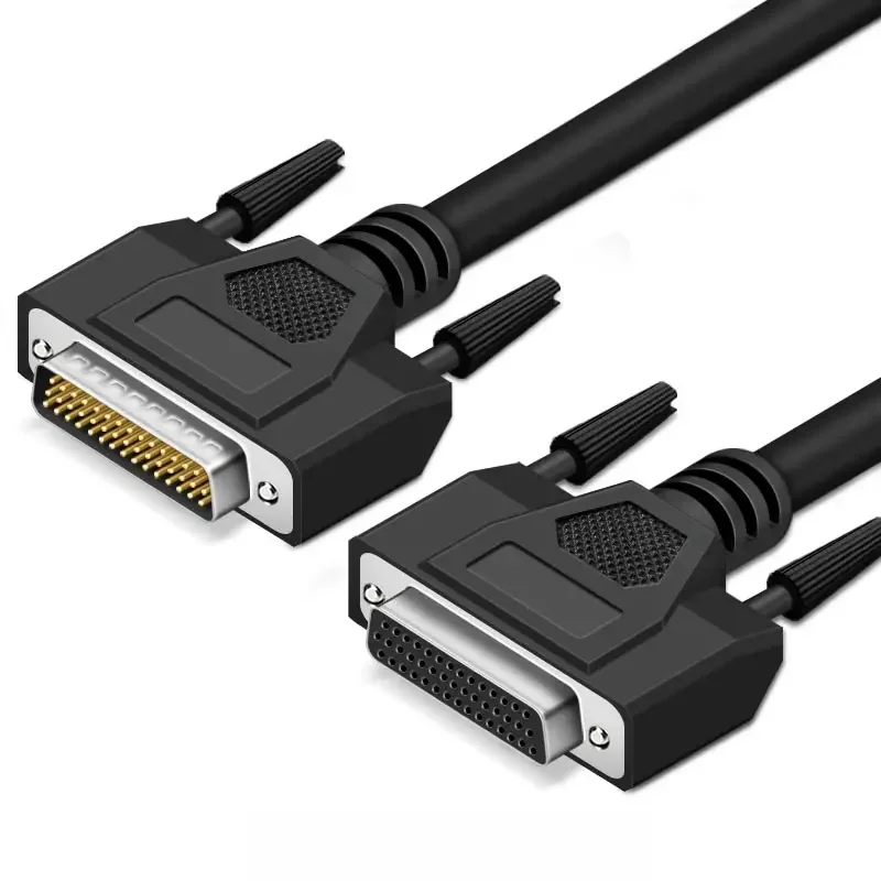 Câble d'extension DB44 en cuivre pur, 3 rangées de 44 broches, ligne de données mâle à mâle à femelle, fil de Signal de programmeur CNC de industrielle: Gris foncé / Sous 5 Pcs