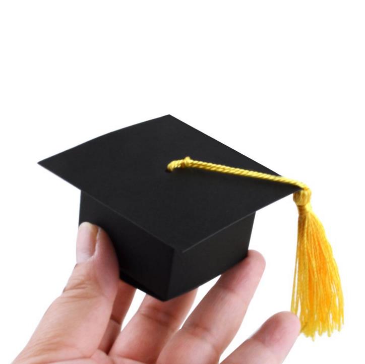 10 Pcs Doctor Hat Cap Box Graduation Decoration Candy Favor Boxes Celebration Party Bag Packing Box: 2