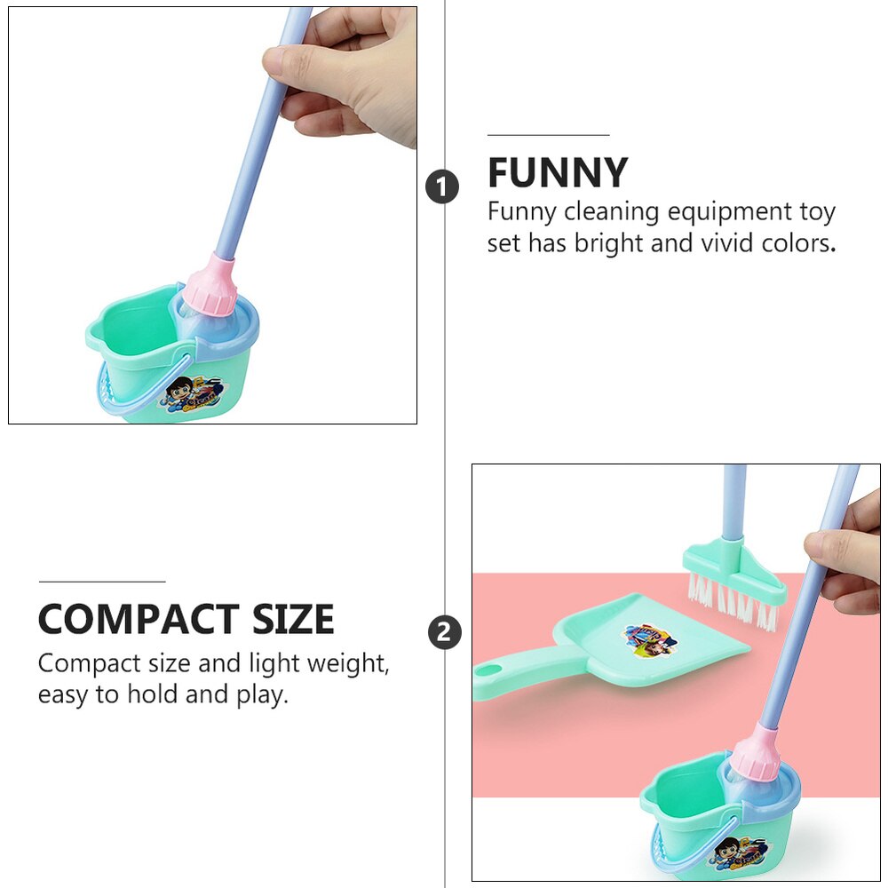 1 Set Grappige Schoonmaken Kids Play Huis Schoonmaken Apparatuur (Willekeurige Kleur)