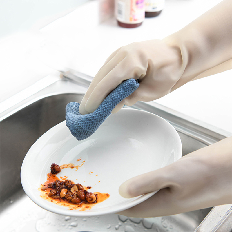 Konco per Lavare I Piatti Guanti in silicone Durevole di Pulizia di Gomma Guanti Da Cucina gadget silicone Piatto Guanti in reticolo per Uso Domestico
