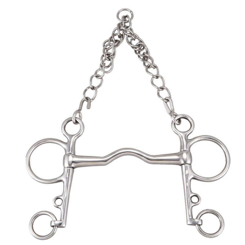 127MM Horse Bits Stainless Steel Equestrian Mouthpiece Snaffle For Horse Riding Racing Halters Bit Equipment: Default Title