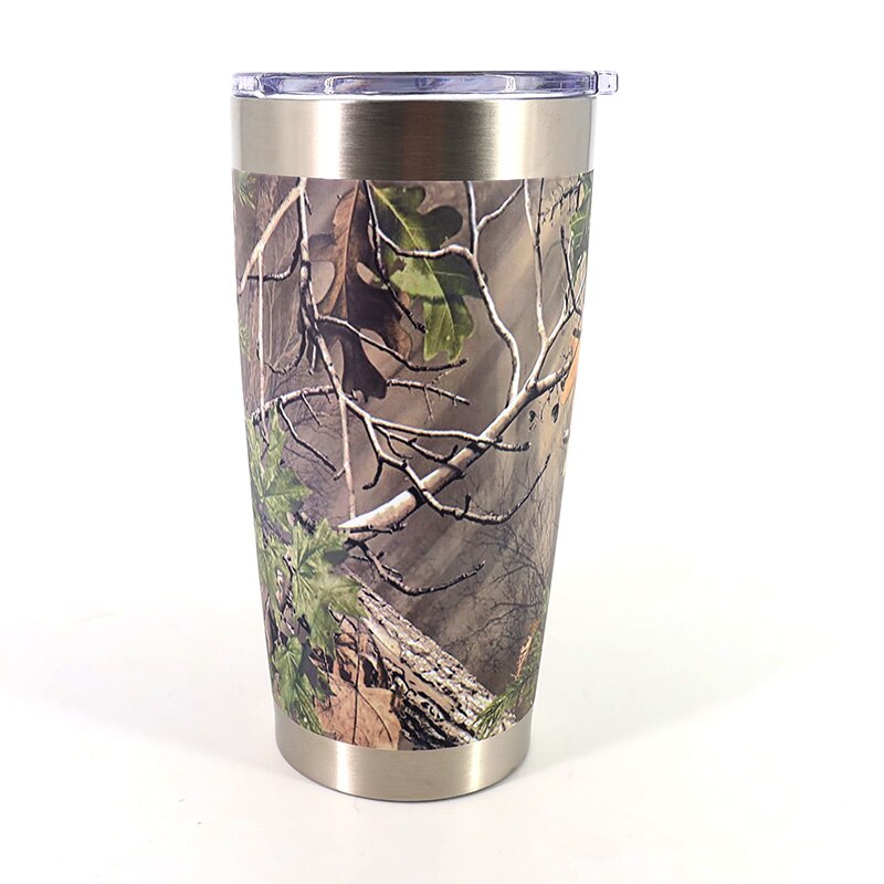 Rvs Camo Tumbler Dubbele Wand Vacuüm Geïsoleerde Kopje Koffie Reizen Koffie Mok Thermo Mok Voor Koude &amp; Warme Dranken