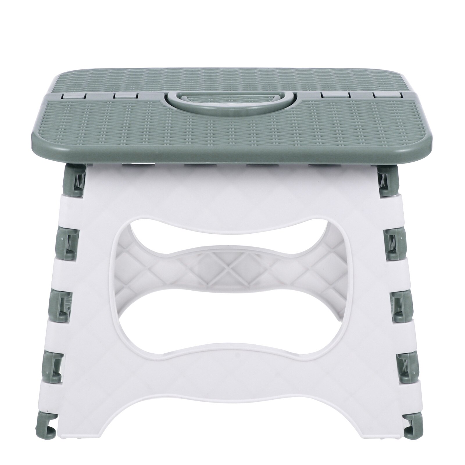 Folding Step Stool Plastic Foldable Stool Outdoor Portable Fishing Stool: grey
