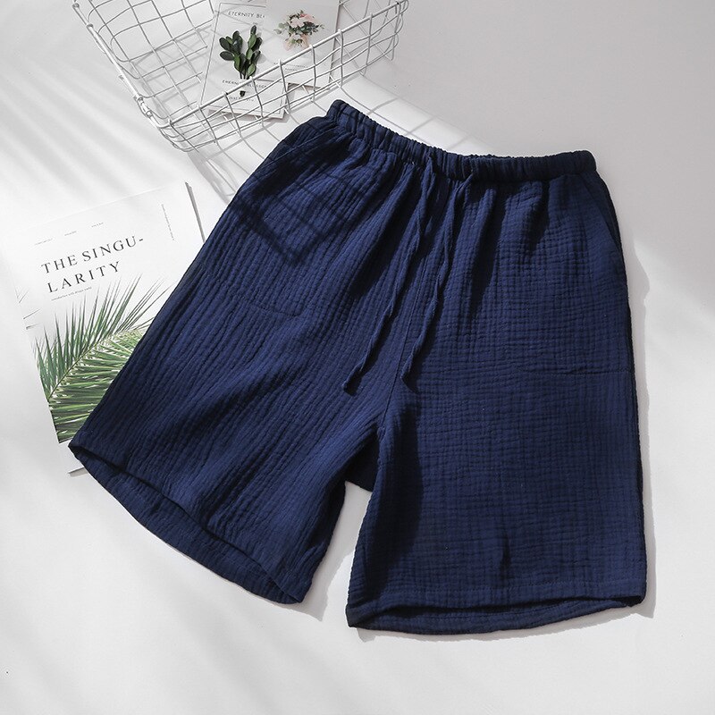 Sleep Shorts Men Pijama Pants Summer Cotton Pyjamas Pants Lounge Shorts Sleeping Trousers Mens Pyjama Bottoms Fdfklak