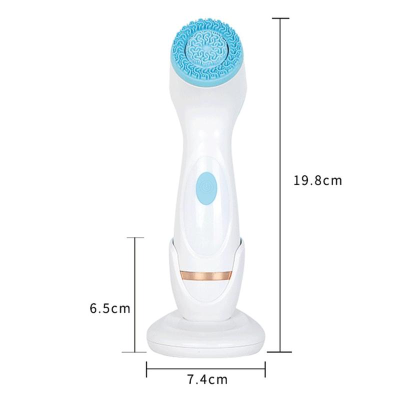 Nouvelle brosse de nettoyage Sonic Nu visage Spin brosse ensemble Galvanica Spa nettoyage enlever en profondeur pour la peau point noir système Y7R0
