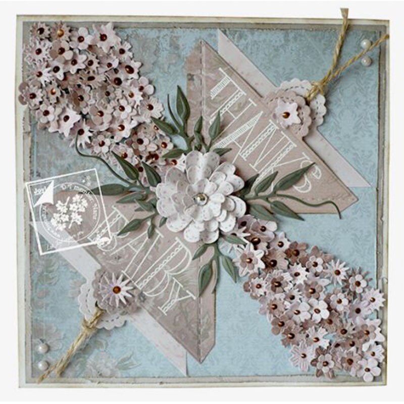 CH Small Flowers Metal Cutting Dies 3D DIY Scrapbooking Carbon Sharp Craft Die Photo Invitation Cards Decoration