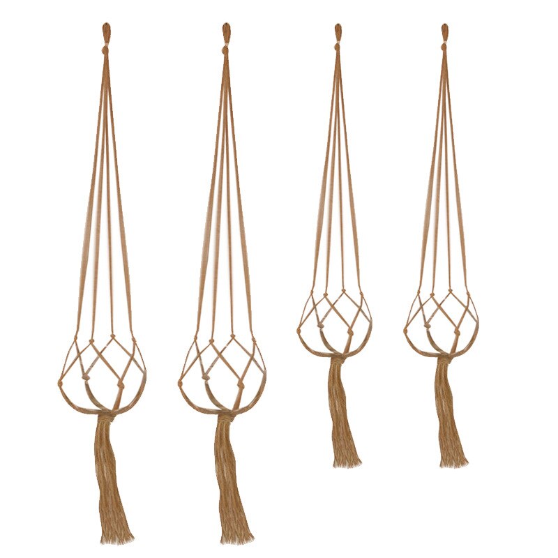 100% Handmade Macrame Plant Hanger Flower /pot Hanger for Wall Decoration Courtyard Garden Decor