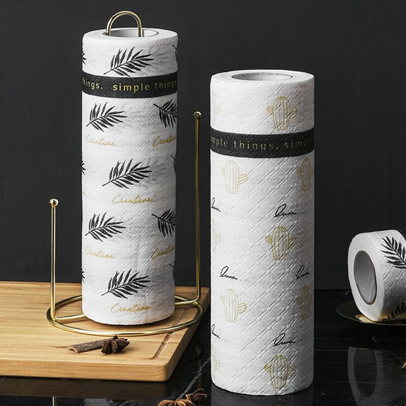 2 Rolls Nordic Kitchen Paper Absorbent and Water-Absorbent Deep-Fried Kitchen Paper Kitchen Paper Towel