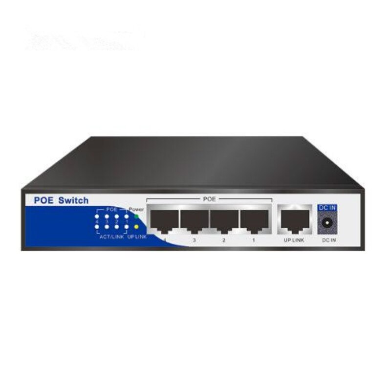 ANDDEAR-10/100 mbps rj45 switch poe 802.3af 4 poort voeding 15.5 w for a ip camera nvr ip telefoon wifi access point poe switch