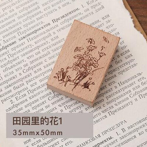 1Pcs Gedichten In De Pastorale Serie Vintage Rubberen Afdichting Leuke Hout Clear Postzegels Diy Scrapbooking Decoratie Journal Levert: 05
