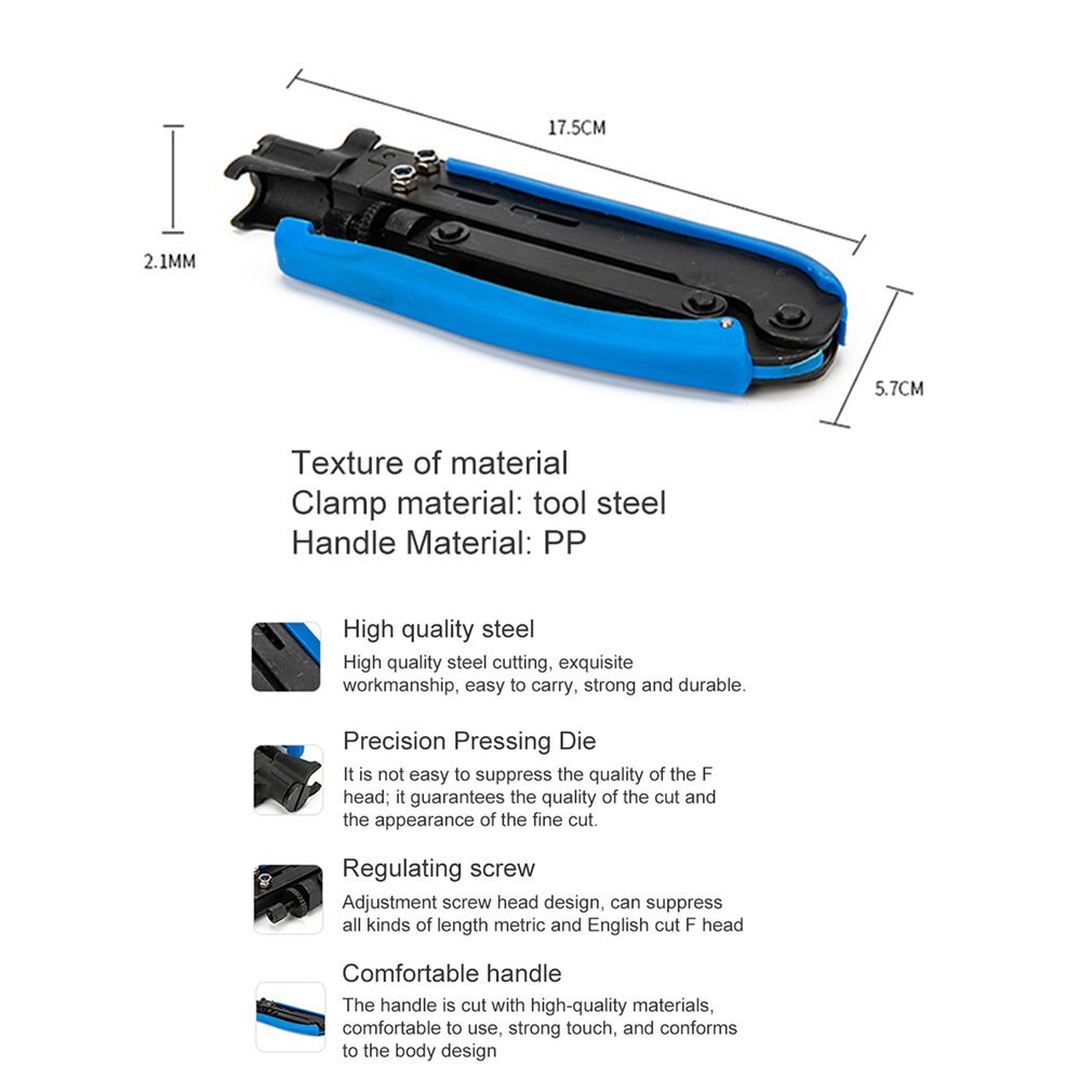 Koaxialkabel Crimper Kompression Werkzeug Draht Crimper Zange Crimpen Werkzeug Für RG59 RG6 RG11 Kabel F Koaxial Anschlüsse Kabel