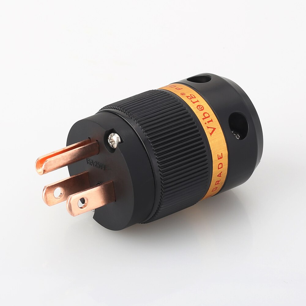 Viborg VM501 Pure Copper US AC Power Plug Audio DIY Mains Power Cable