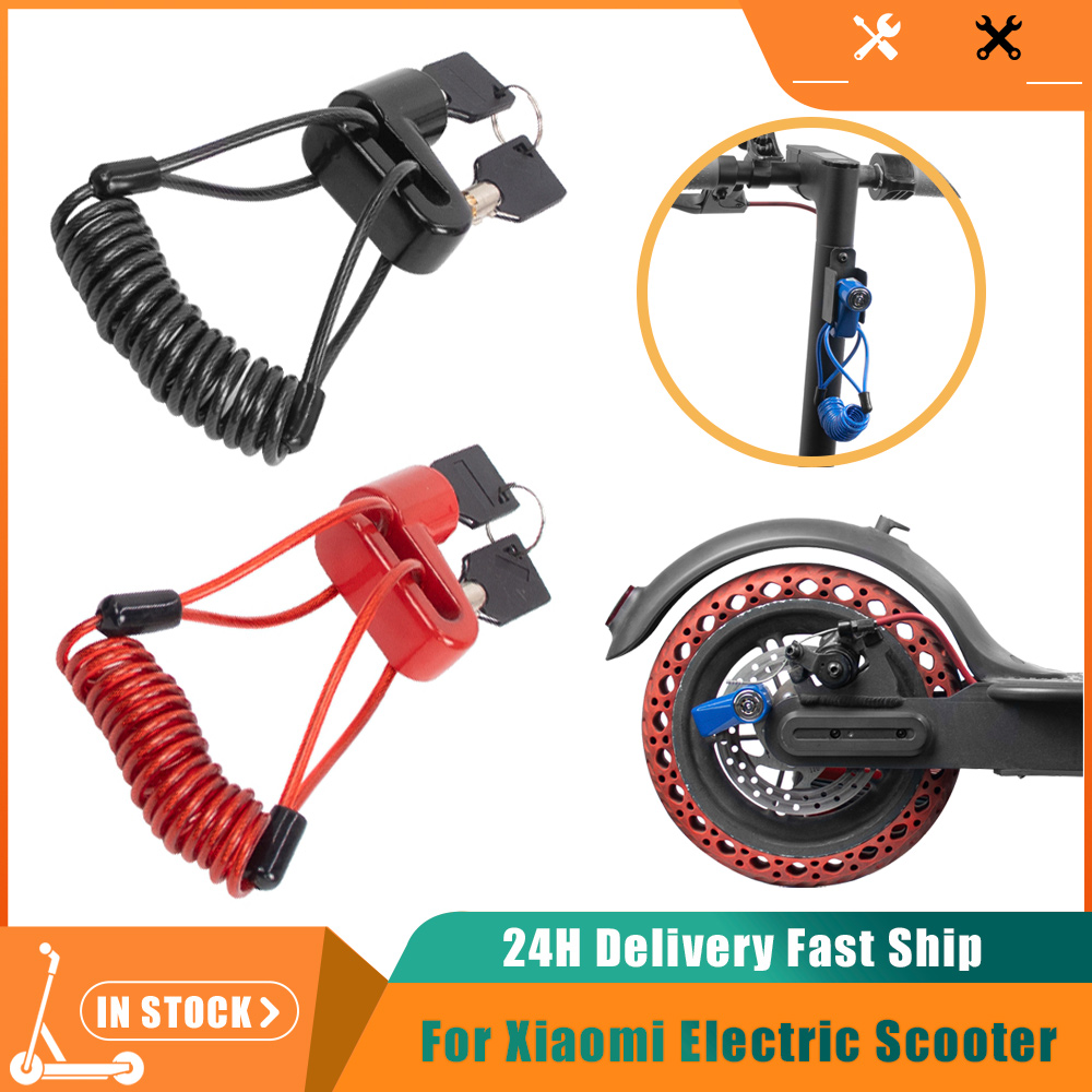 Verrou universel antivol pour Rotor de frein à disque, pour Xiaomi M365 Pro Pro2 Mi3, Scooter, vélo, moto, verrouillage de sécurité, rappel à ressort