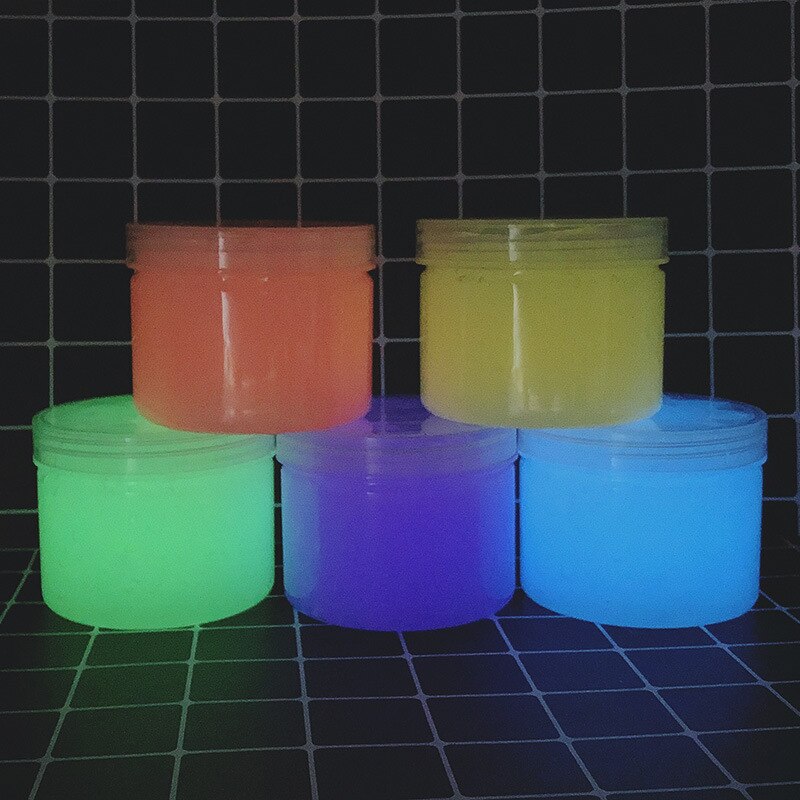 150-300ML Regenbogen Fluoreszierende Schleim Flauschigen Floam Kinder Modellierung Ton Spielzeug Polymer Pädagogisches Schleim Anti Stress Plastilin