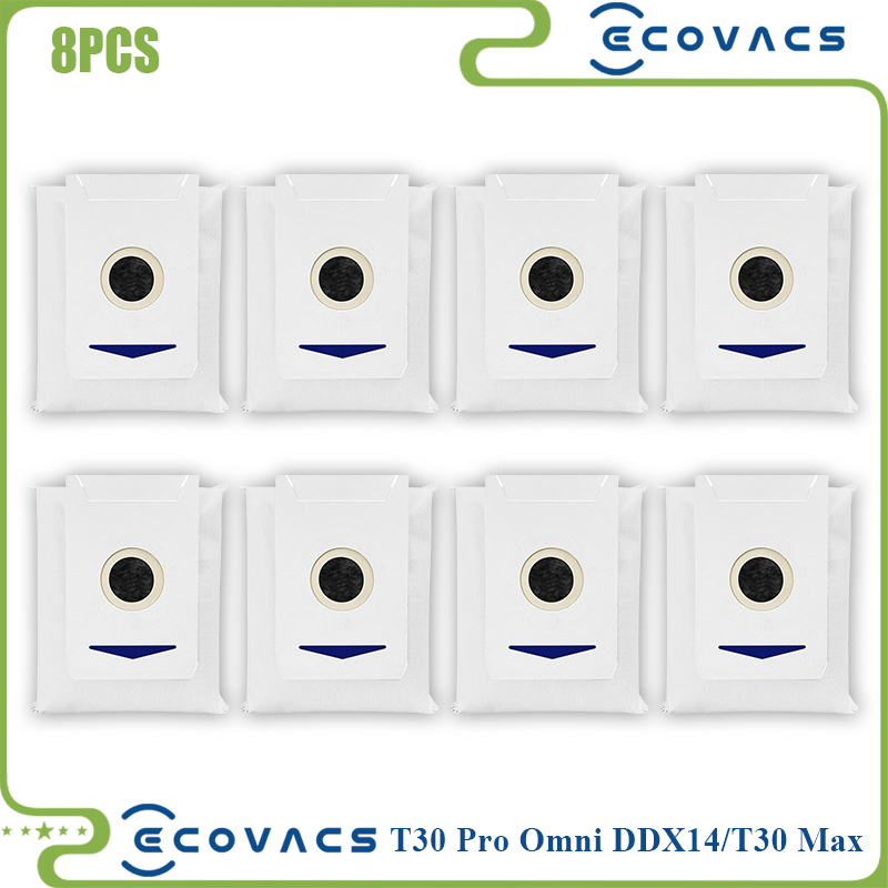 per Ecovacs Deebot T30 pro OMNI / T30 Max / T30 / DDX14 Aspirapolvere Spazzola laterale principale Filtro HEPA Mocio Panno Parti di ricambio: Borgogna