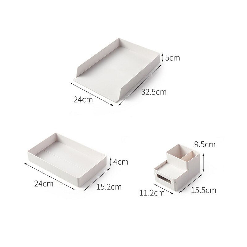 Skuffe type  a4 filopbevaring box office organizer brevpapir bogmappe diverse makeup opbevaring kontor hjem organisation opbevaring