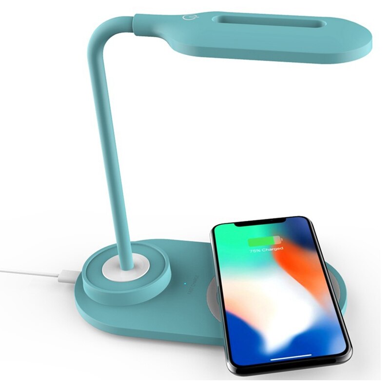 10w kabellose ladegeräte mit warmweißer nachttischlampe für iphone xr max, handy-ladehalterung, nachtlichtpad, handyständer
