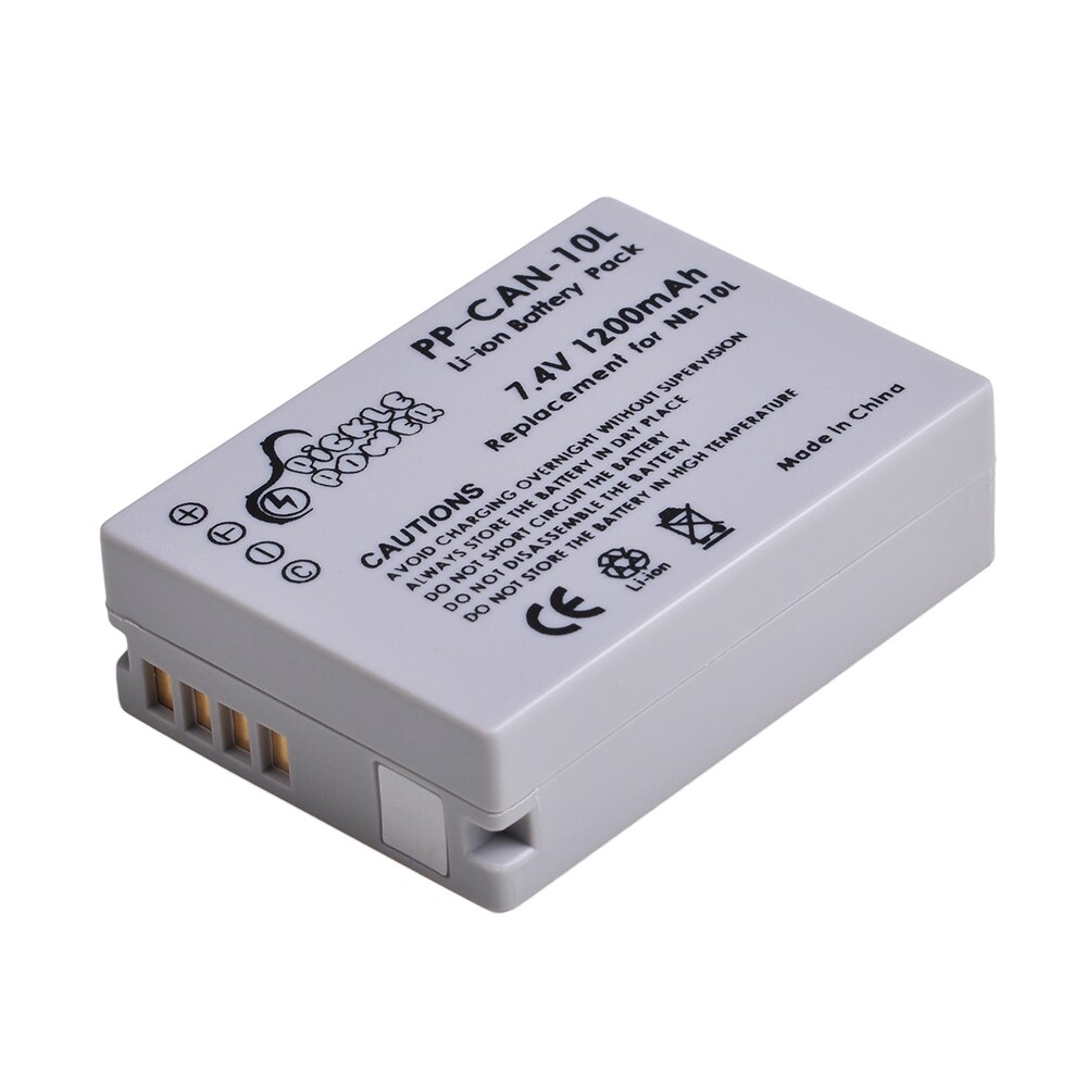 Nb -10l batteri 1200 mah  nb10l nb 10l batterioplader til canon 1100d g1x g15 g16 powershot  sx40hs sx50hs sx60hs sx40 sx50 sx60 hs