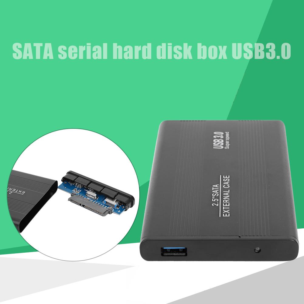 2.5 inch USB 3.0 to SATA Port SSD Hard Drive Enclosure 480Mbps HDD Case External Solid State Hard Disk Box