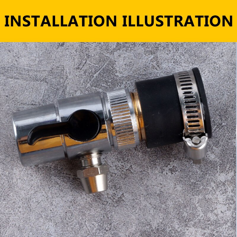 Omnipotent 22mm Black Lawn Water Tap Hose Pipe FittingSet Connector Purifier Adaptor Universal Garden Supplies Alternative