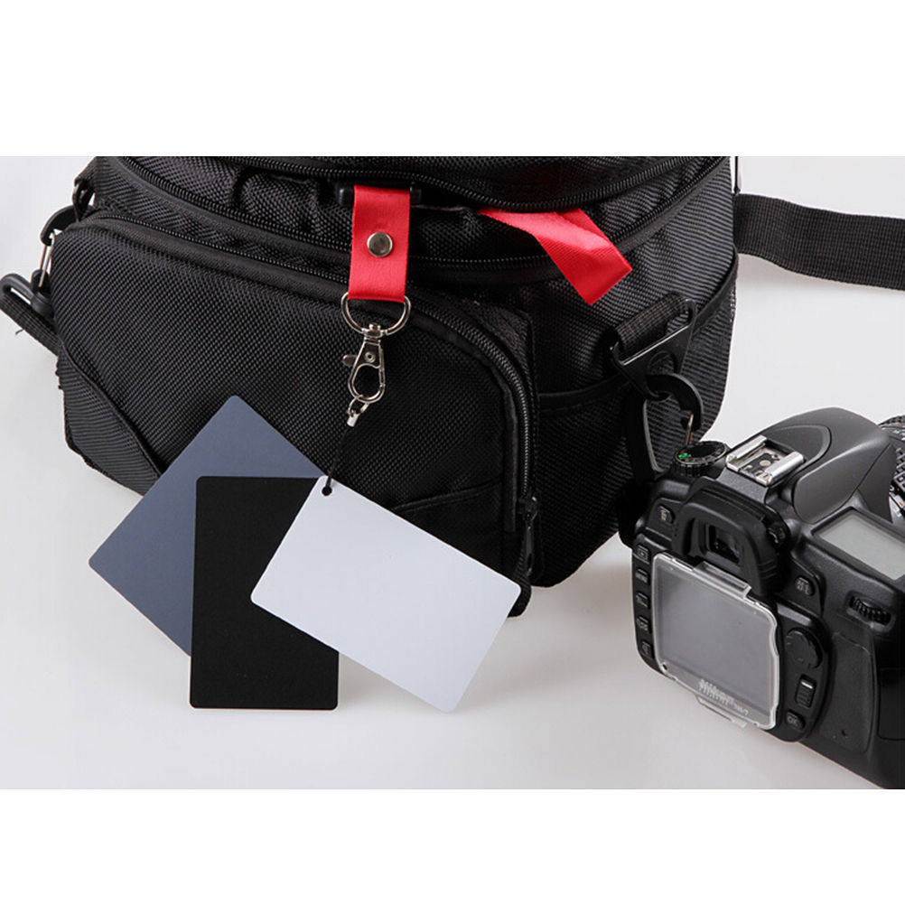 3 In 1 Wit Zwart Grijs Balance Kaarten 18 Graden Grijs Card S Maat Met Neck Strap Fotografie Accessoires Voor digitale Camera 'S