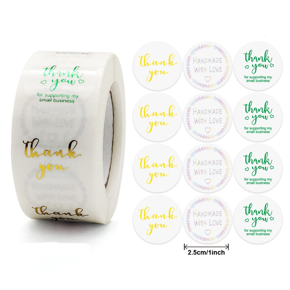 500pcs Gold Clear Heart Envelope Seals Heart Stickers,Thank you Sticker Labels for Small Business,Mailing Supplies,Wedding Party: QY1268-500pcs