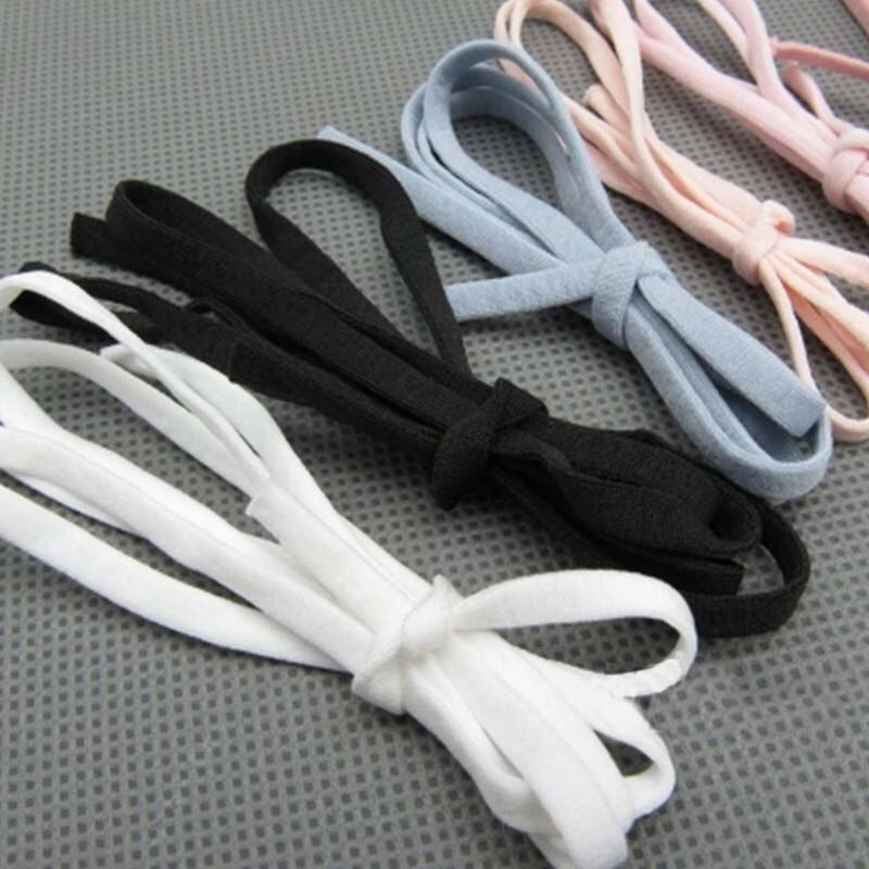 Masque souple coloré pour masques 10 m/Lot | Avec noyau, corde ronde plate élastique, bande caoutchouc, accessoire de couture de bricolage