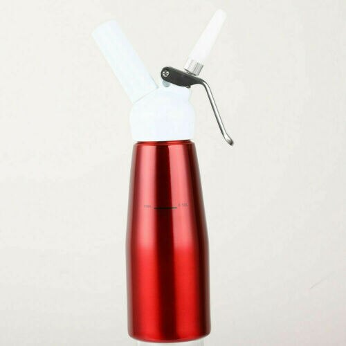 500ML Whipped Cream Butter Dispenser Whipper Foam Maker Aluminum Whipped Cream Butter Dispenser Dessert Tools: Red