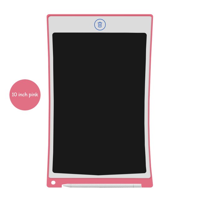 Howshow 8.5 10 inch LCD Writing Tablet Digital Drawing Tablet Handwriting Pads Electronic Graphic Tablet Board Stylus mesa: 10 inch Pink