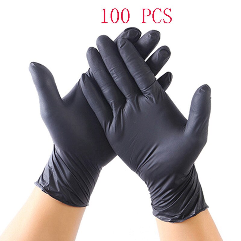 100 stücke Einweg Handschuhe Öl Säure Beständig Nitril Gummi Handschuhe guantes xl Für Heimat Lebensmittel Labor Reinigung Verwenden Freies Shiping
