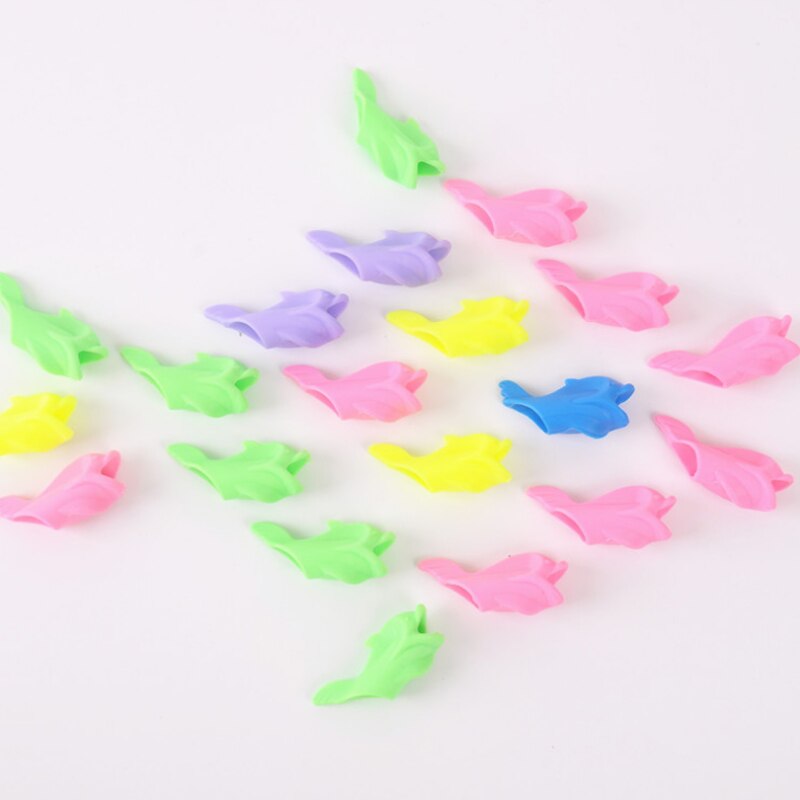 silicone dolphin fish hold a pen device child student corrected pencil grasp Pen And Pencil Grip loops Small