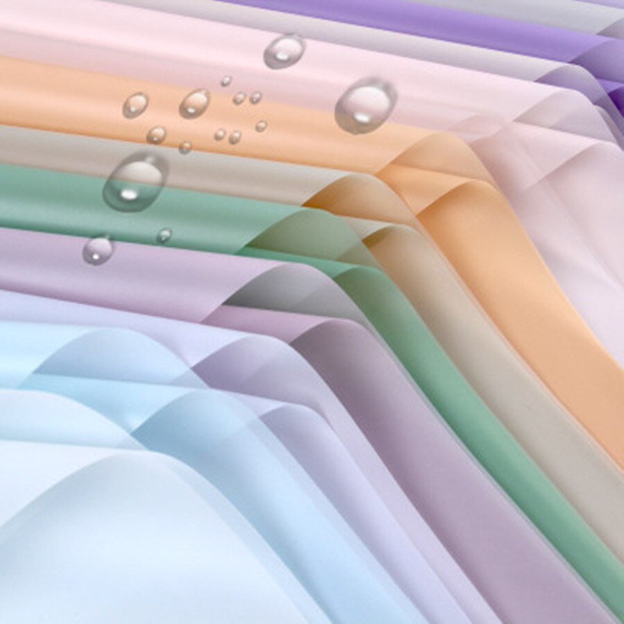 40pcs Waterproof translucent flower wrapping paper flower Wrapping Paper Packing Paper Home Decoration 60X60cm
