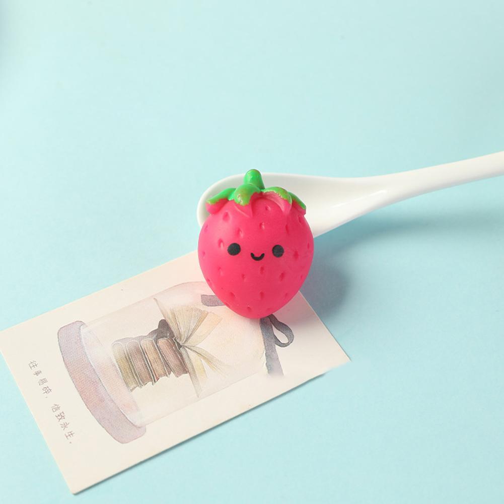 13 Styels Cute Fruit Series Anti-stress Squeeze Toys Mini Soft Silicone Animal Hand Squeeze Music Antistress Decompression Toy