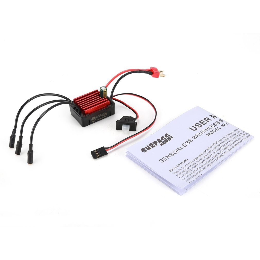 SURPASSHOBBY KK 35A Wasserdichte Sensorlose Bürstenlosen Geschwindigkeit Controler 2-3S ESC für 1:14 1:16 RC Auto Modell: Default Title