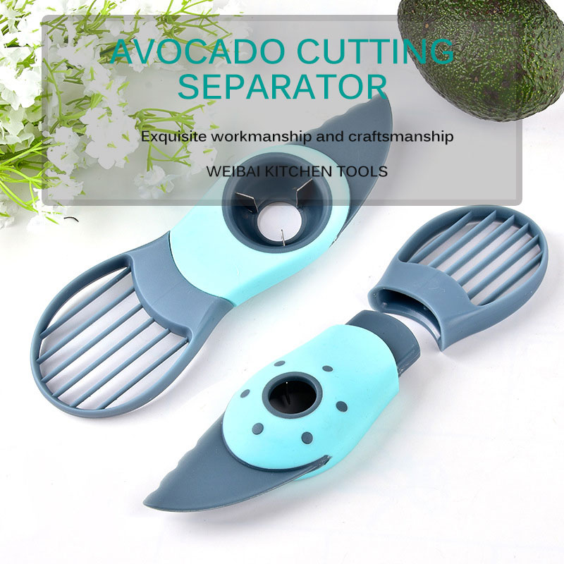 3 In 1 Plastic Avocado Slicer Mes Avocado Corer Fruit Peeler Cutter Pulp Separator Te Gebruiken Voor Keuken Groente gereedschap