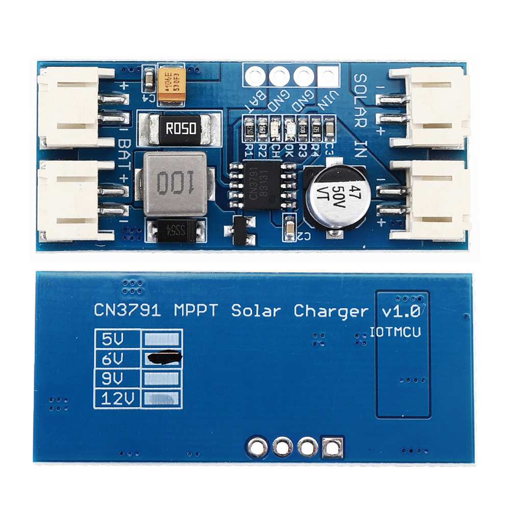 Carte Contrôleur Charge Solaire MPPT Uadme - Gestion Batterie Lithium 6V - Chargeur Panneau Solaire CN3791