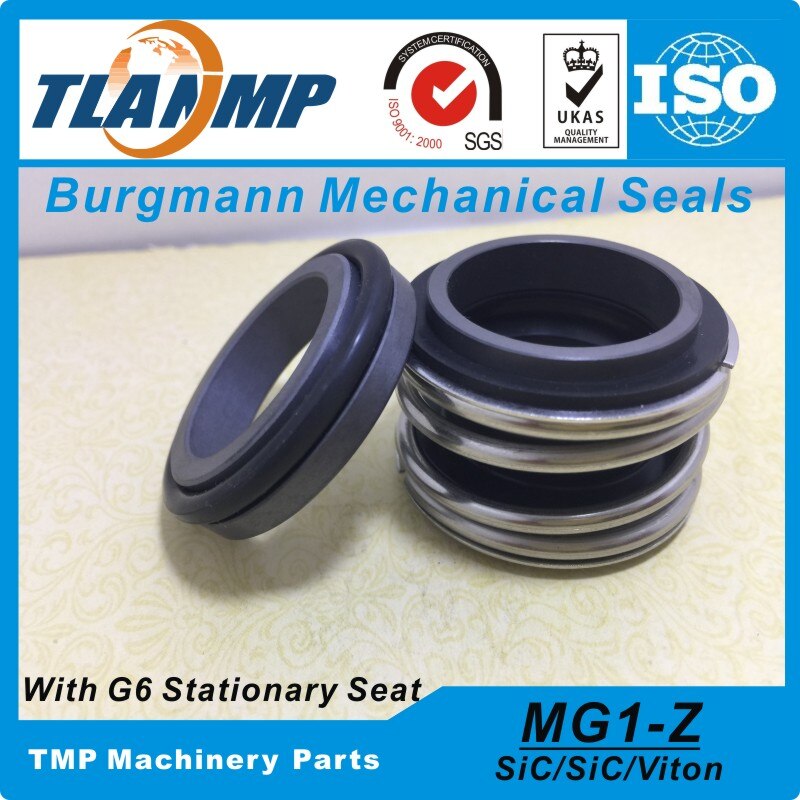 MG1/20-Z (MG1-20 /G6) Burgmann Mechanical Seals with G6 stationary seat (Materia:SIC/SIC/VIT)