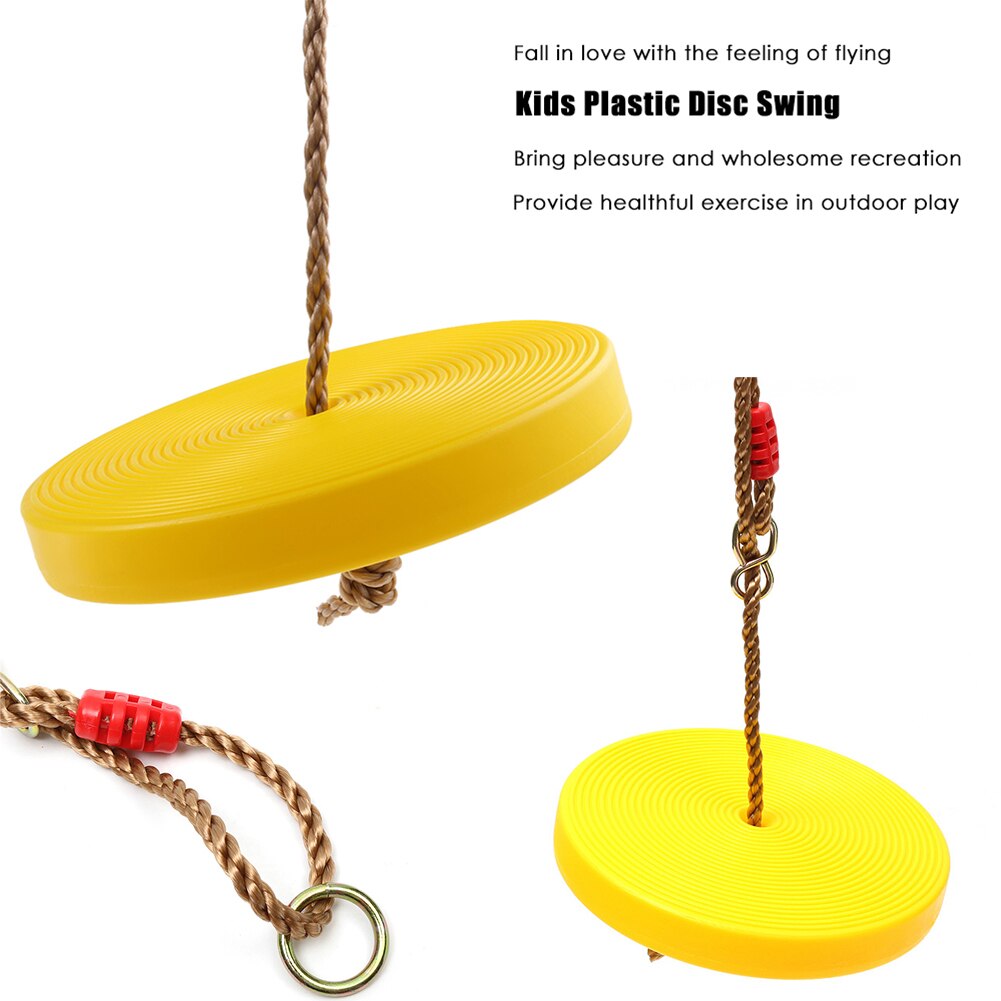 Kinderen Schommel Plastic Disc Swing Outdoor Indoor Opknoping Plaat Klimmen Touw Met Platforms En Disc Schommel Kinderen Speelgoed