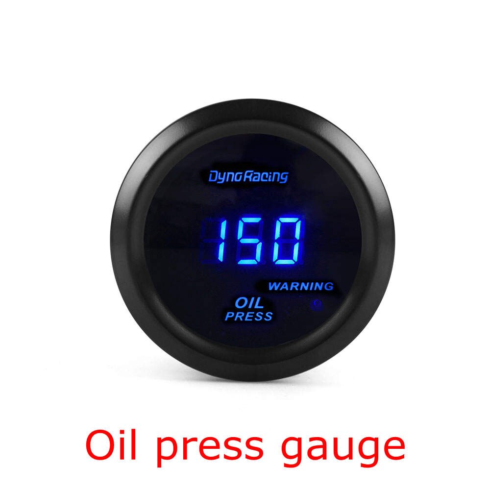Dynoracing 2&quot; 52mm Car Digital Turbo Boost Gauge PSI BAR Water Temp Oil Temp Oil Pressure Gauge Voltmeter Tachometer Rpm gauge: Oil pressure gauge