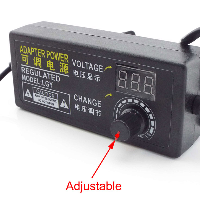 Universal Einstellbare AC 220V Zu DC 12V 9v 24v Netzteil ladegerät 9V-24V 3V-12V 1A 2A 3A Adapter 8pin 10pin DC stecker o1